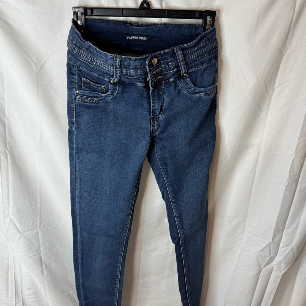 P&P Premium Women's Dark Blue Skinny Jeans